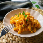 Fusilli con crema di peperoni